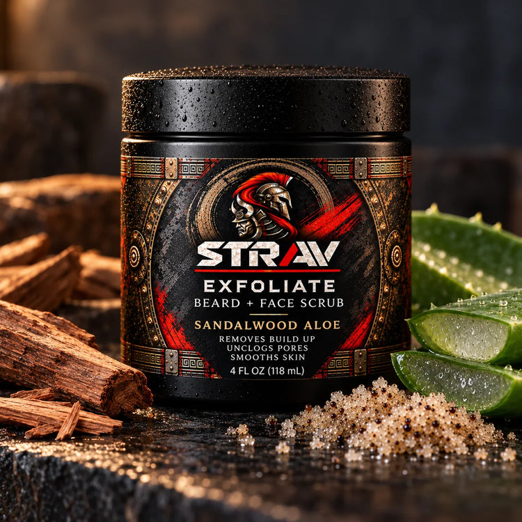 STRAV EXFOLIATE — Sandalwood Aloe