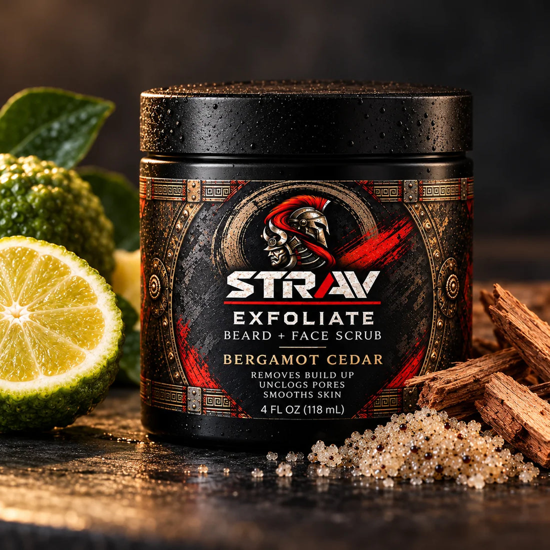 STRAV EXFOLIATE — Bergamot Cedar
